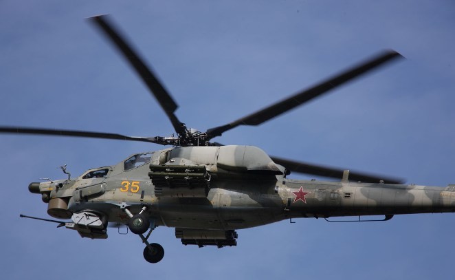 Российские вертолеты начали учения на Северо-Западе