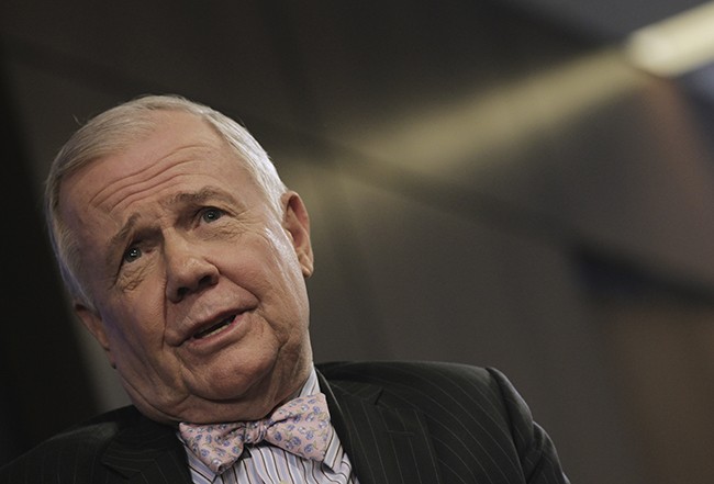 Jim Rogers, chairman of Rogers Holdings, speaks at the Reuters Investment Outlook Summit in New York