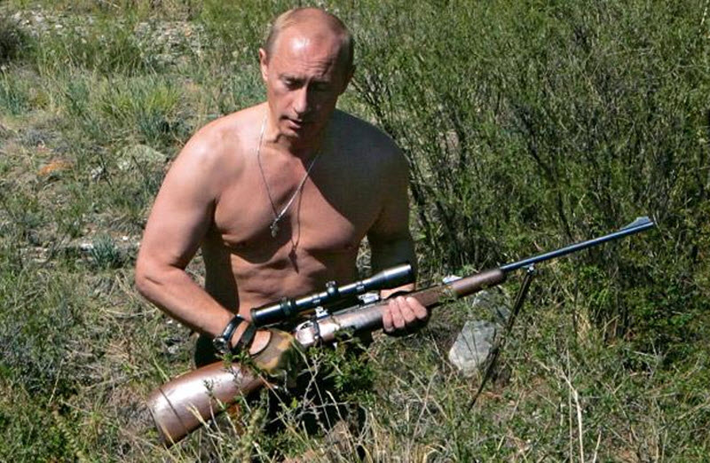 Восторженный канатоходец - украинка о Путине 