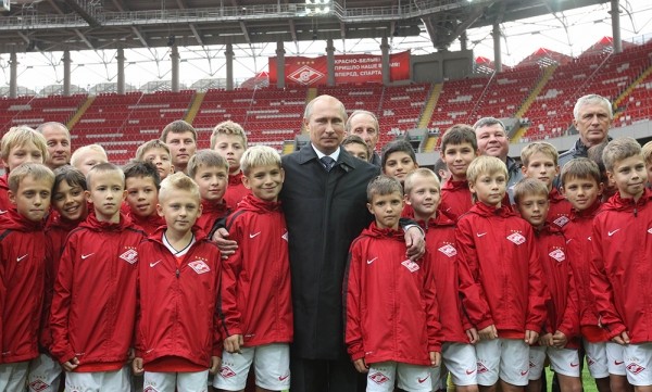 Владимир Путин посетил новый стадион футбольного клуба «Спартак»