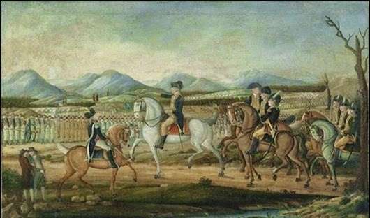  Джордж Вашингтон ведёт войска в восставшую Пенсильванию