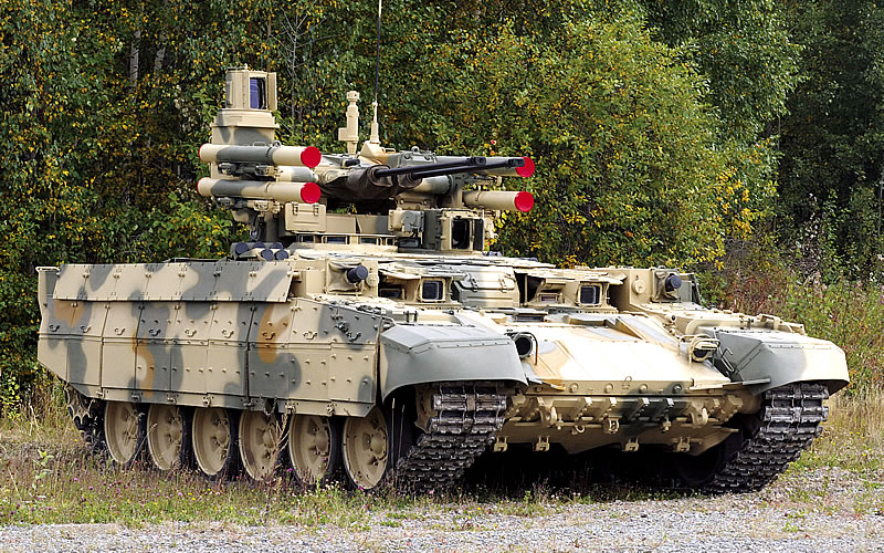 «Терминатор» сделан на базе танка Т-90А.