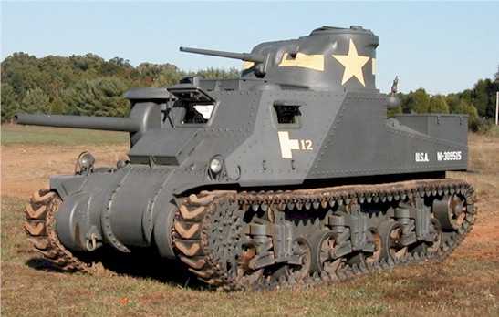 Средний танк M3 Grant с пушкой М2