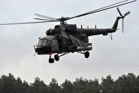 Вертолет Ми-17 во время учений Common Challenge. Польша, 2015 год