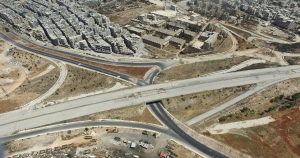 Основной въезд в Алеппо с юго-западной стороны квартал Салахеддин