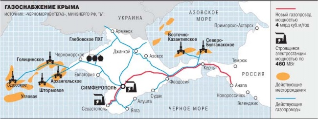 Крым отказывается от собственного газа
