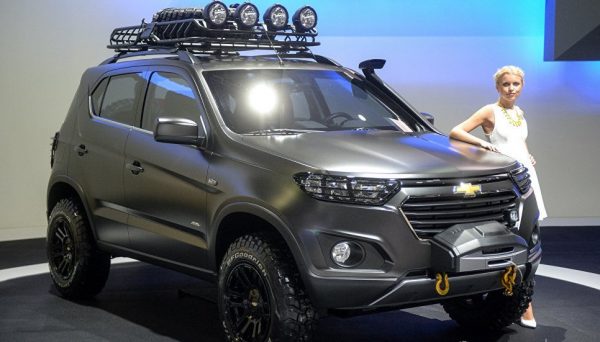 Автомобиль Chevrolet Niva concept на Московском международном автомобильном салоне 2014
