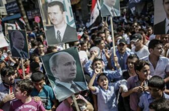Латакия. Митинг в поддержку Башара Асада и Владимира Путина в Сирии
