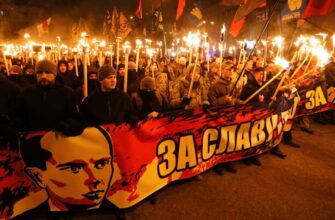 Факельное шествие нацистов в Киеве