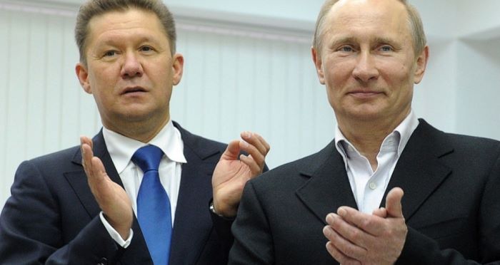 Алексей Миллер и Владимир Путин