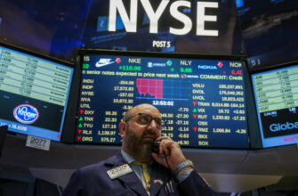 Трейдер на Нью-Йоркской фондовой бирже