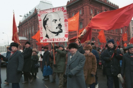 Митинг против развала Союза. Москва, 1991 г.